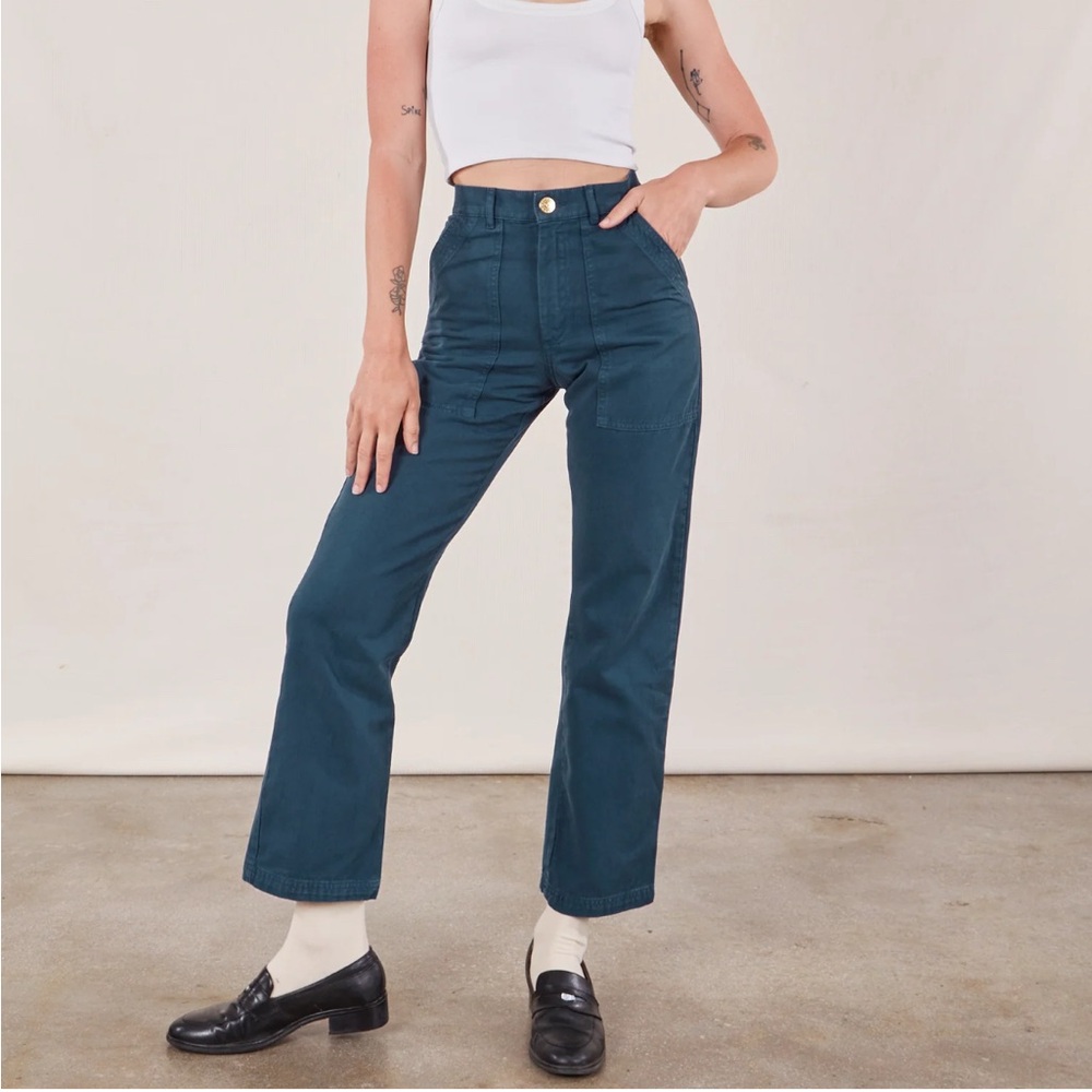 Big Bud Press Work Pants Lagoon Blue NWT